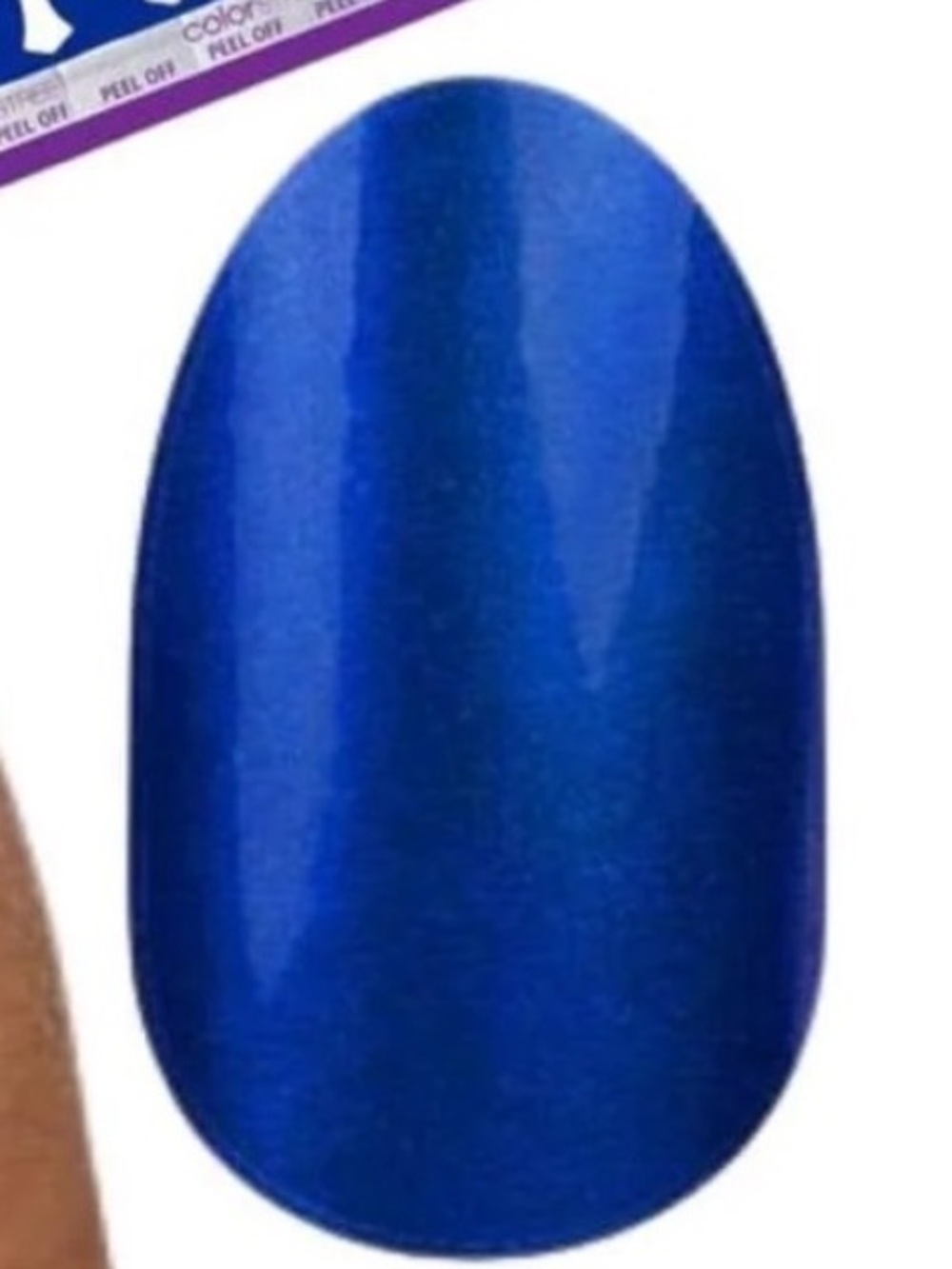Color Street Naughty or Ice metallic royal blue nail polish strip FMS157 16pcs